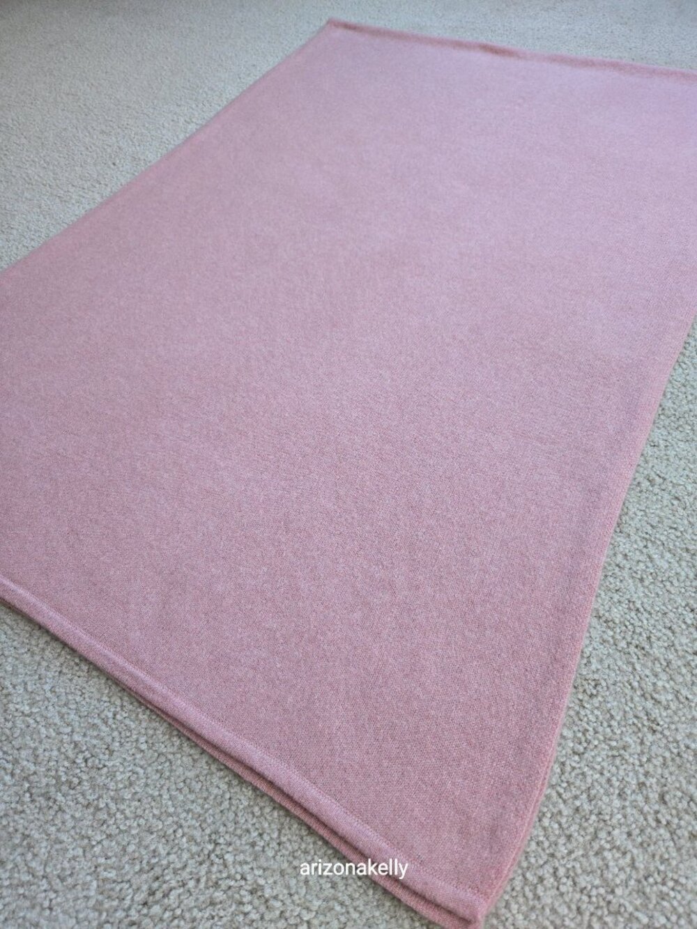 NWOT Cashmere Knit Scarf Pink - Picture 9 of 14